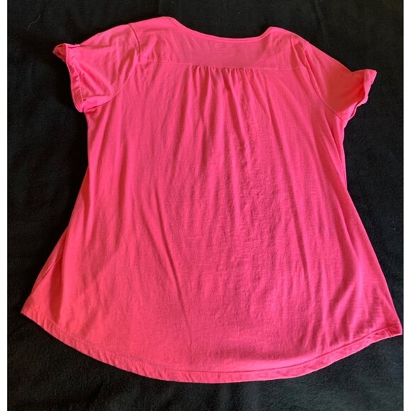 Sonoma Life Style Womens Pink T-Shirt Size XLarge Cotton Blend - Picture 6 of 6
